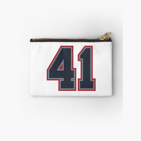 Item preview, 41 Navy Grey Red Sports Number Fourty-One designed and sold by HelloFromAja.