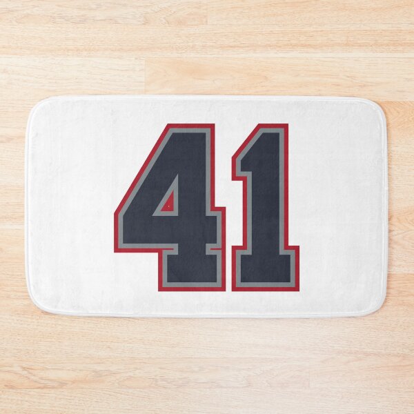 Item preview, 41 Navy Grey Red Sports Number Fourty-One designed and sold by HelloFromAja.