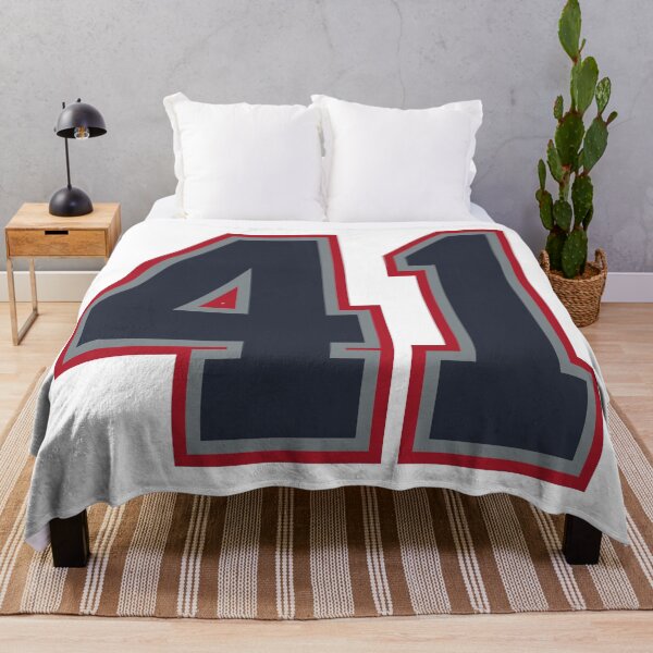 Item preview, 41 Navy Grey Red Sports Number Fourty-One designed and sold by HelloFromAja.