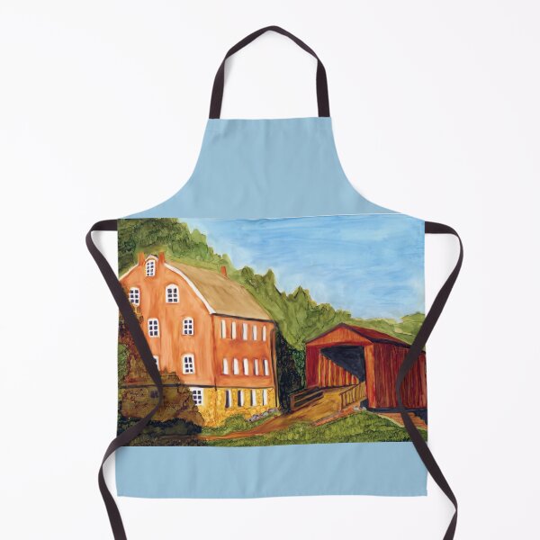 Item preview, Covered Bridge and Farmhouse designed and sold by Marcella Chapman.