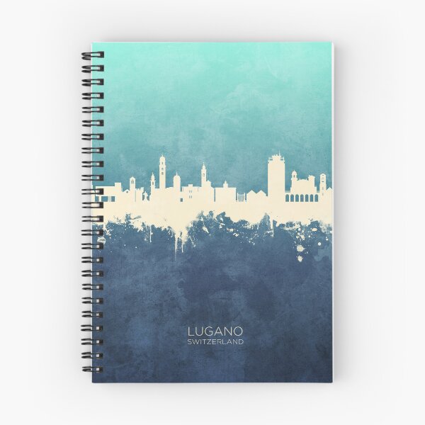 Item preview, Lugano Switzerland Skyline designed and sold by ArtPrints.