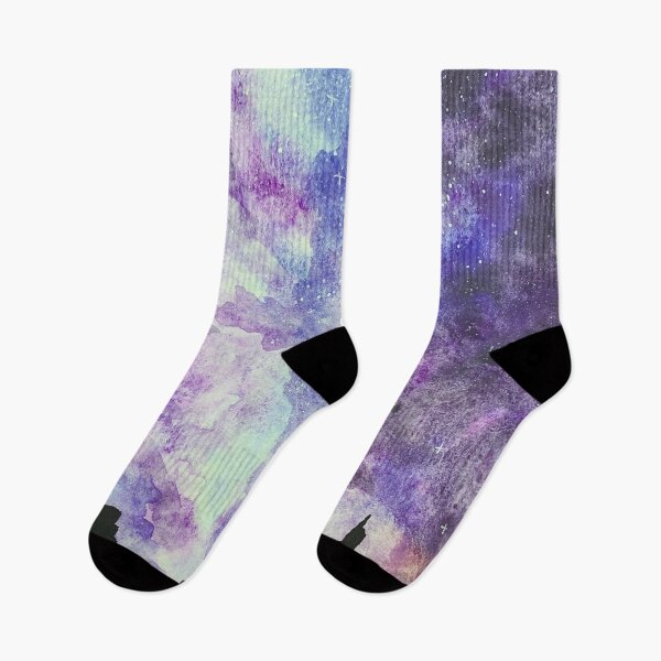 Item preview, violet galaxy night cityscape designed and sold by DaryaGeft.