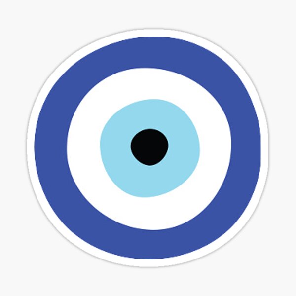 3D Nazar Boncuk Blaues Auge Evil Eye Sticker Aufkleber Auto Laptop
