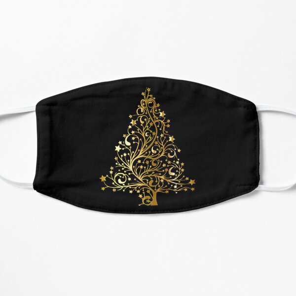 Christmas Gold Tree Flat Mask