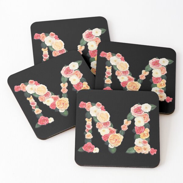 Item preview, The Letter M Floral designed and sold by Printedarts.