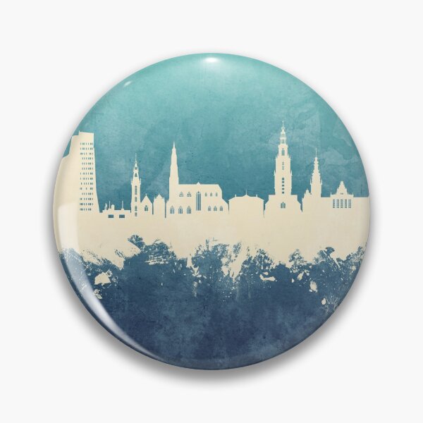 Item preview, Groningen The Netherlands Skyline designed and sold by ArtPrints.