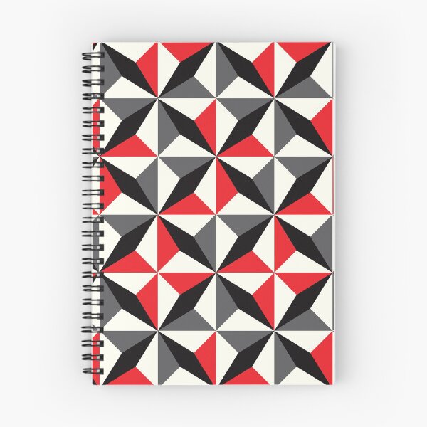 Item preview, Geometric Pattern 25 (black red diamonds) designed and sold by Geometric Patterns.