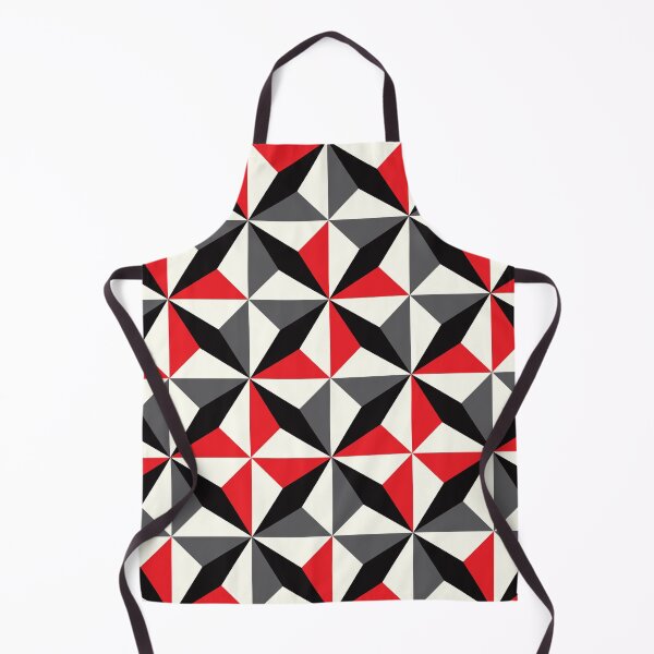 Item preview, Geometric Pattern 25 (black red diamonds) designed and sold by Geometric Patterns.