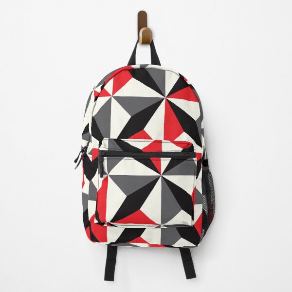 Item preview, Geometric Pattern 25 (black red diamonds) designed and sold by Geometric Patterns.