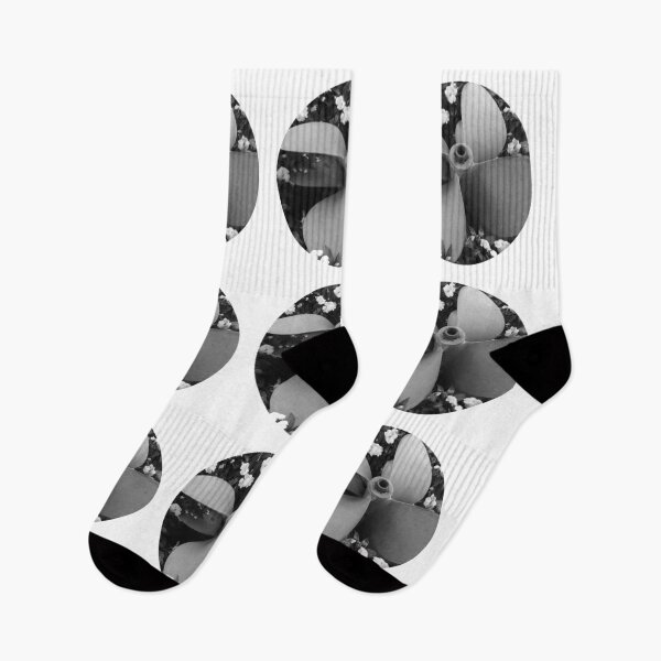 Item preview, Circles of Black and White Propeller In Flowers designed and sold by ClickForMore.