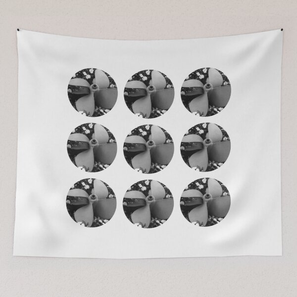 Item preview, Circles of Black and White Propeller In Flowers designed and sold by ClickForMore.