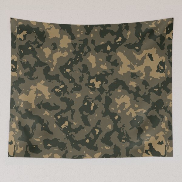 Item preview, Military Camo Palette Knife Camouflage Patterns in Green, Beige and Black designed and sold by ShopieHome.