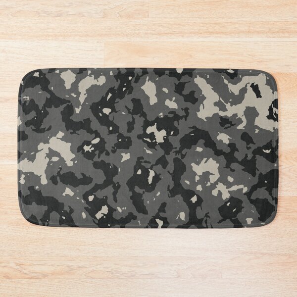Item preview, Gray Camo Palette Knife Camouflage Patterns in Grey Shades and Black designed and sold by ShopieHome.