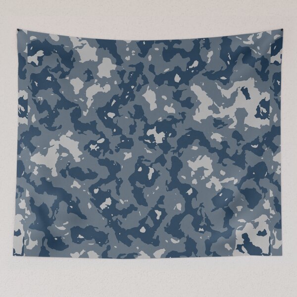 Item preview, Winter Camo Palette Knife Camouflage Patterns in Blue Shades designed and sold by ShopieHome.