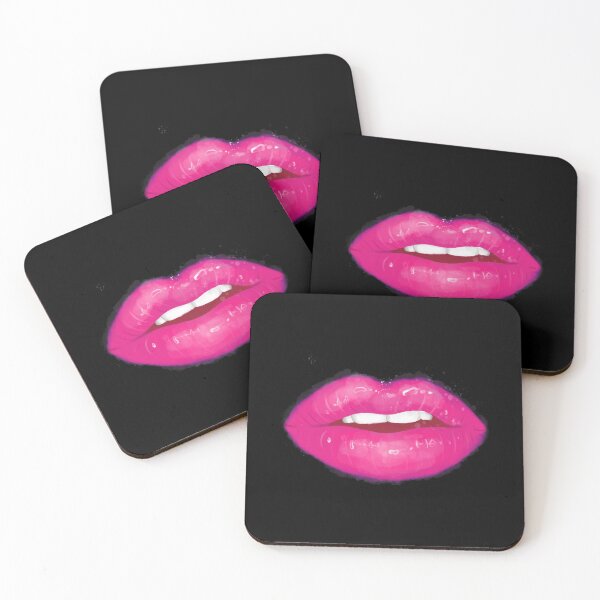 Item preview, Magenta Realistic Lips Lipstick Painted designed and sold by javes93.