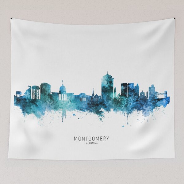 Item preview, Montgomery Alabama Skyline designed and sold by ArtPrints.