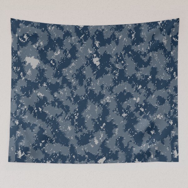 Item preview, Winter Camo Rough Pastels Camouflage Patterns in Blue Shades designed and sold by ShopieHome.