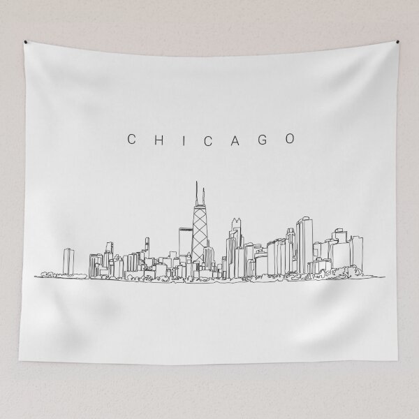 Item preview, Chicago Skyline Wall Art designed and sold by Tom N..