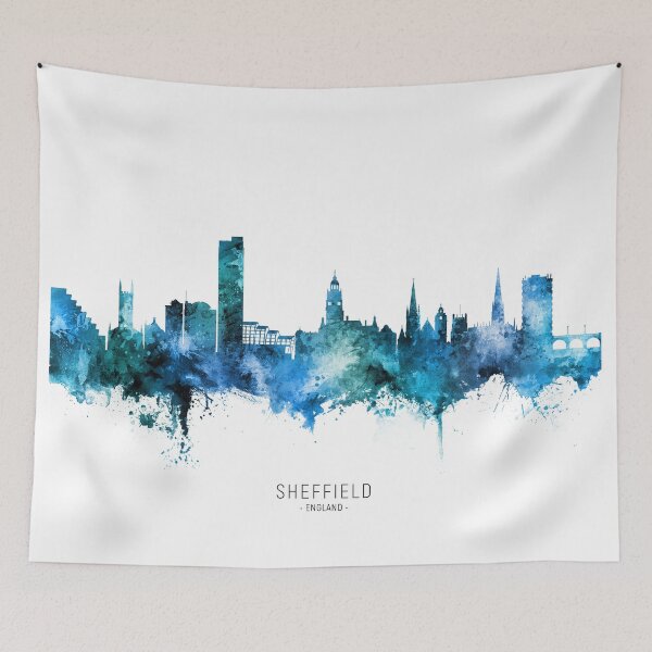 Aperçu de l'œuvre Sheffield England Skyline créée et vendue par ArtPrints.