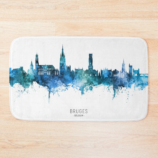 Item preview, Bruges Belgium Skyline designed and sold by ArtPrints.