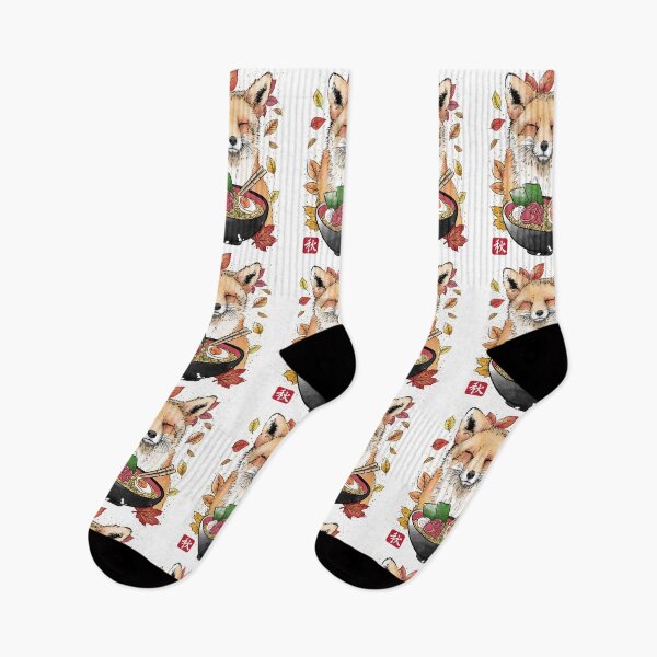 Item preview, Fox, Leaves and Ramen designed and sold by zoezowie79.