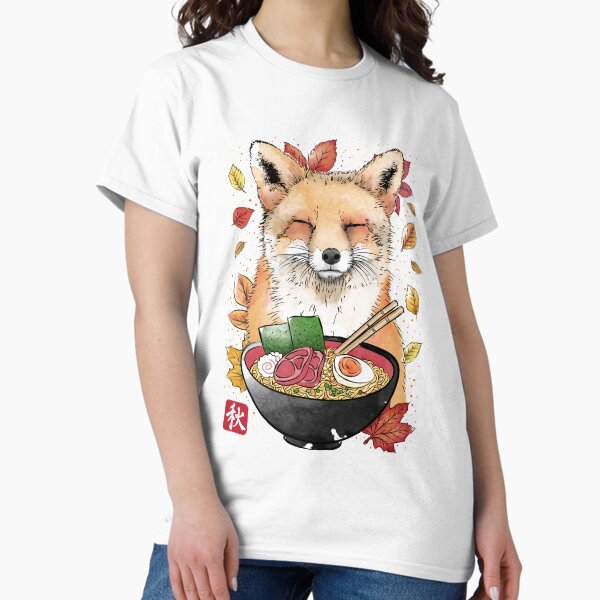 Item preview, Fox, Leaves and Ramen designed and sold by zoezowie79.
