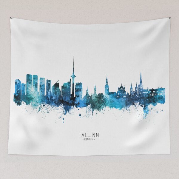 Item preview, Tallinn Estonia Skyline designed and sold by ArtPrints.