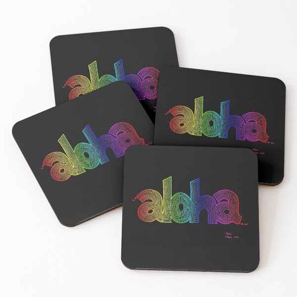 Item preview, Rainbow Aloha Words designed and sold by MajorMazer.