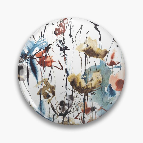 Item preview, Abstract ink wildlfowers meadow designed and sold by kittyvdheuvel.