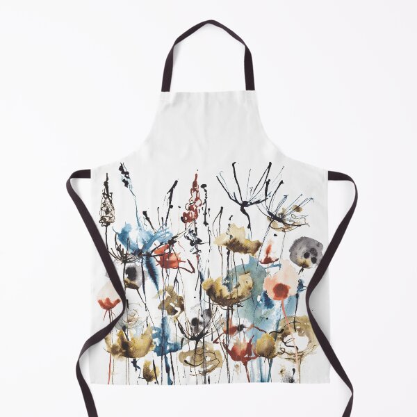 Item preview, Abstract ink wildlfowers meadow designed and sold by kittyvdheuvel.