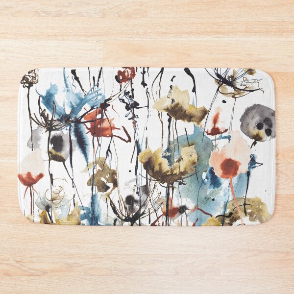 Item preview, Abstract ink wildlfowers meadow designed and sold by kittyvdheuvel.