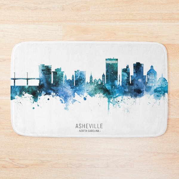 Item preview, Asheville North Carolina Skyline designed and sold by ArtPrints.