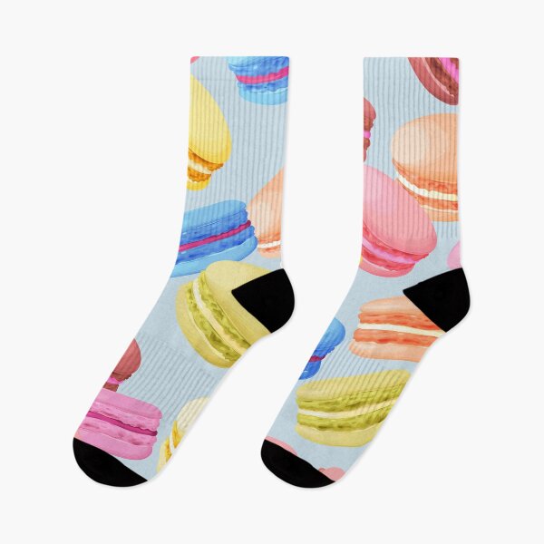 Item preview, Funny colorful macarons pattern designed and sold by stylebytara.