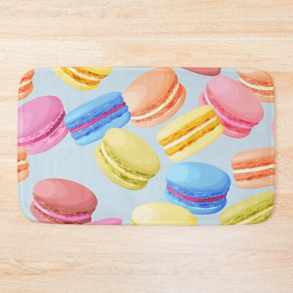 Item preview, Funny colorful macarons pattern designed and sold by stylebytara.