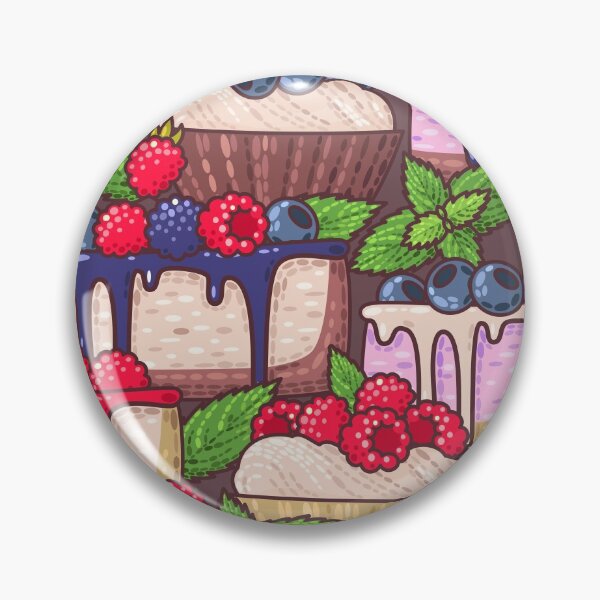 Item preview, Funny pattern with cake and fruits designed and sold by stylebytara.