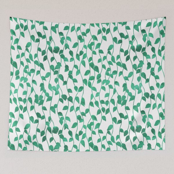 Item preview, Modern green floral pattern designed and sold by stylebytara.
