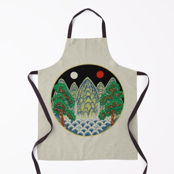 Item preview, Five peaks of the sun and moon: King’s painting Type B (Minhwa-Korean folk art) designed and sold by minsillust.