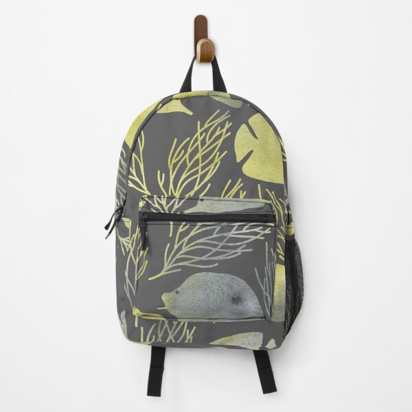 Item preview, Modern green pattern with fish designed and sold by stylebytara.