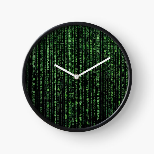 Matrix Green Code secret Password Clock