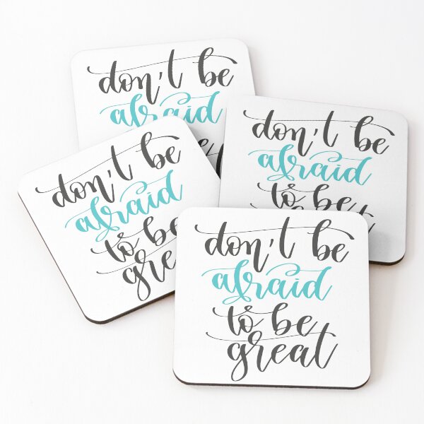 Item preview, Don't Be Afraid To Be Great Inspirational and Motivational Quote designed and sold by GoodVibesWX9.