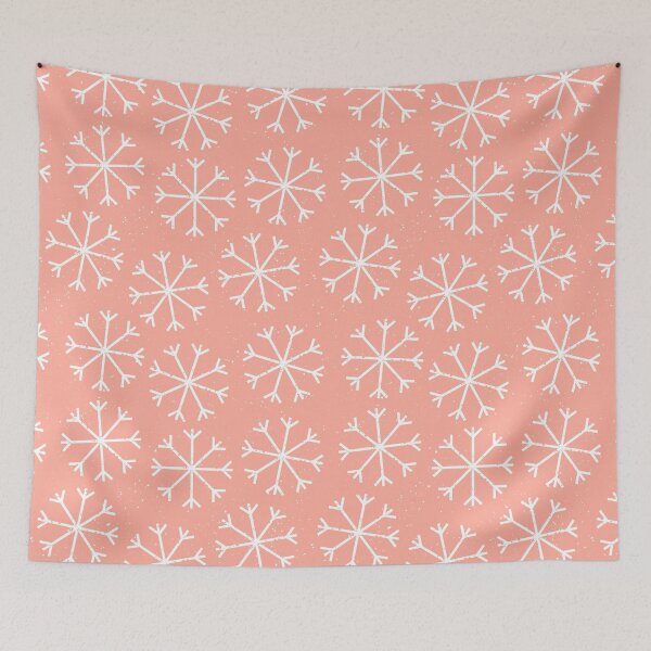 Item preview, Light Pink Snowflakes Pattern designed and sold by heyitsclara.