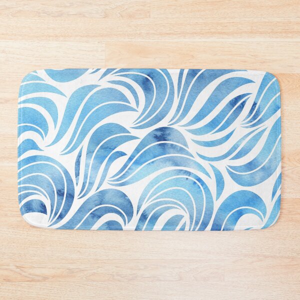 Item preview, Abstract blue waves designed and sold by stylebytara.