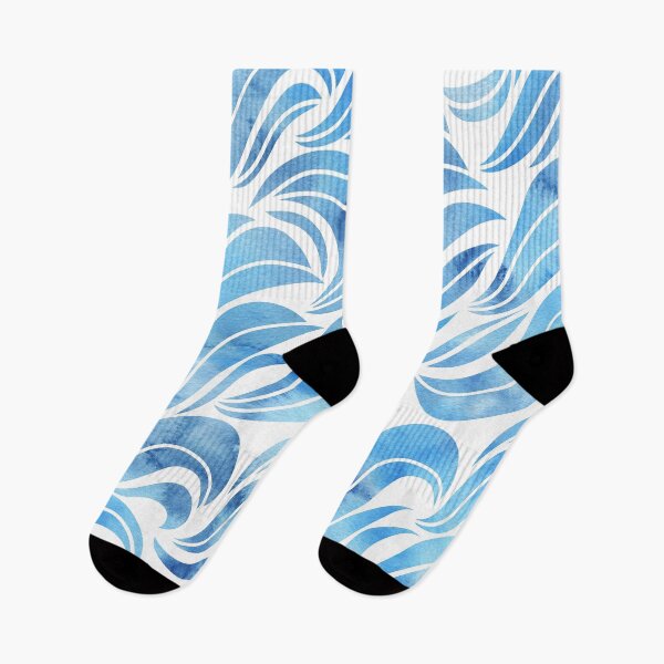 Item preview, Abstract blue waves designed and sold by stylebytara.