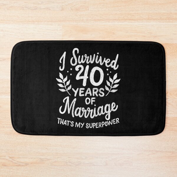 Item preview, 40th Wedding Anniversary Survived 40 Years Of Marriage designed and sold by haselshirt.