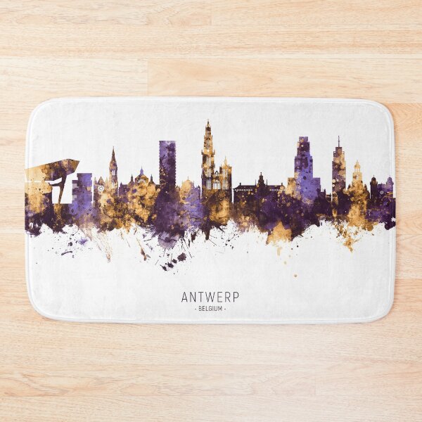 Item preview, Antwerp Belgium Skyline designed and sold by ArtPrints.