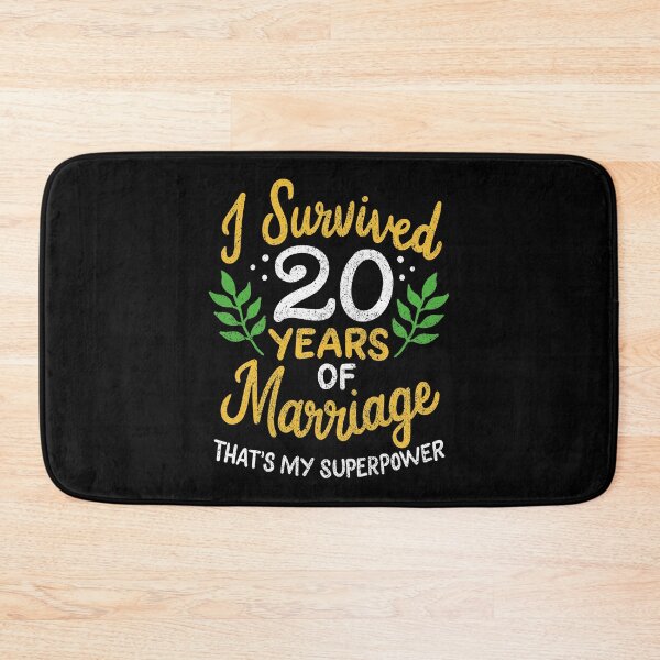 Item preview, 20th Wedding Anniversary Survived 20 Years Of Marriage designed and sold by haselshirt.