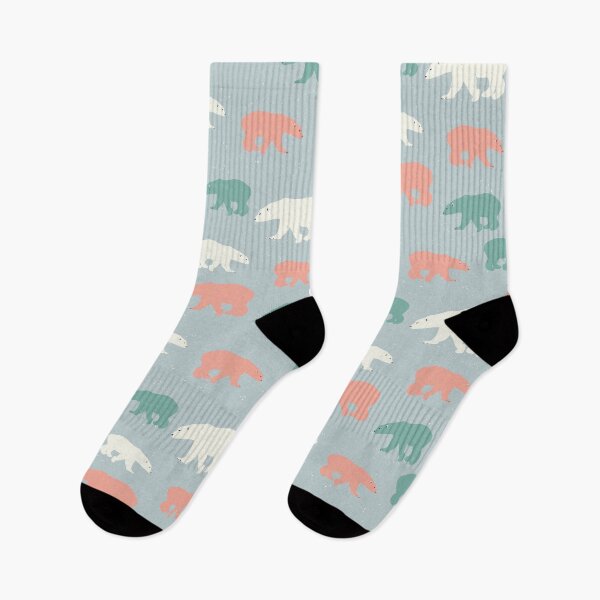 Item preview, Polar Bears Colorful Pattern designed and sold by heyitsclara.