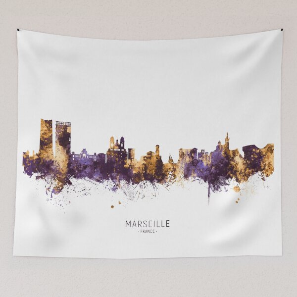 Item preview, Marseille France Skyline designed and sold by ArtPrints.