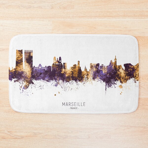 Item preview, Marseille France Skyline designed and sold by ArtPrints.