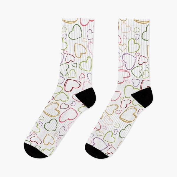 Item preview, Vector simple white hand drawn heart seamless pattern designed and sold by jamiesoondesign.